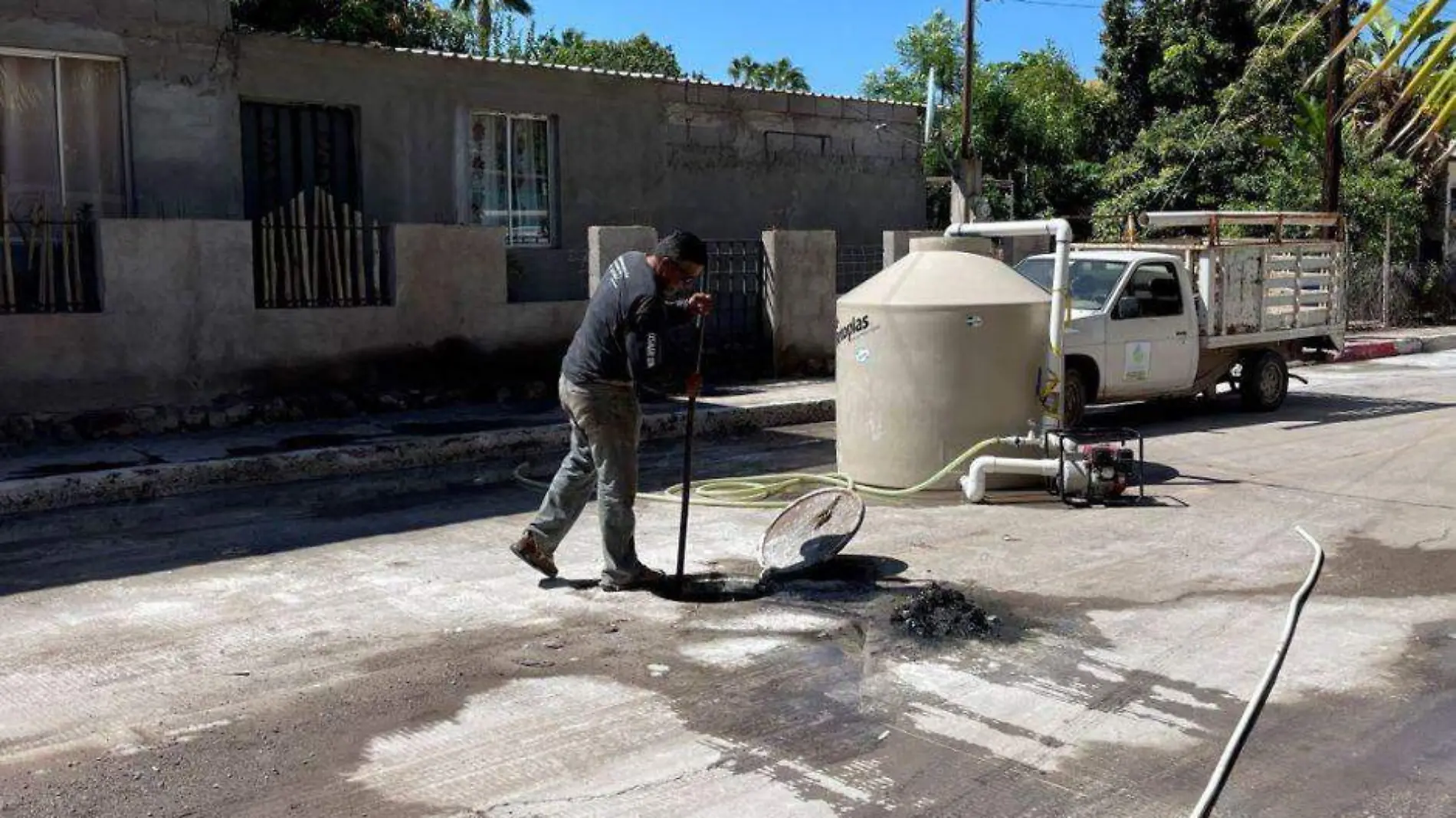 OOMSAPA loreto restablece servicio agua